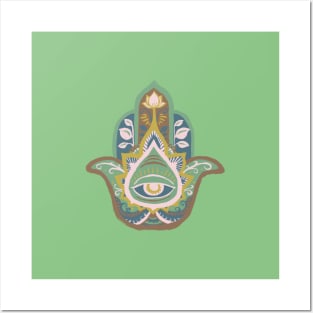 Hamsa Hand - Emerald(May) Posters and Art